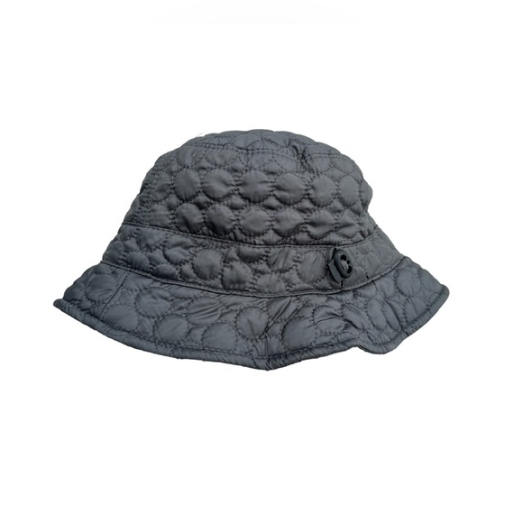 Foldable Water Repellent Quilted Bucket Hat w/Adjustable Drawstring - OSFM - Picture 3 of 5